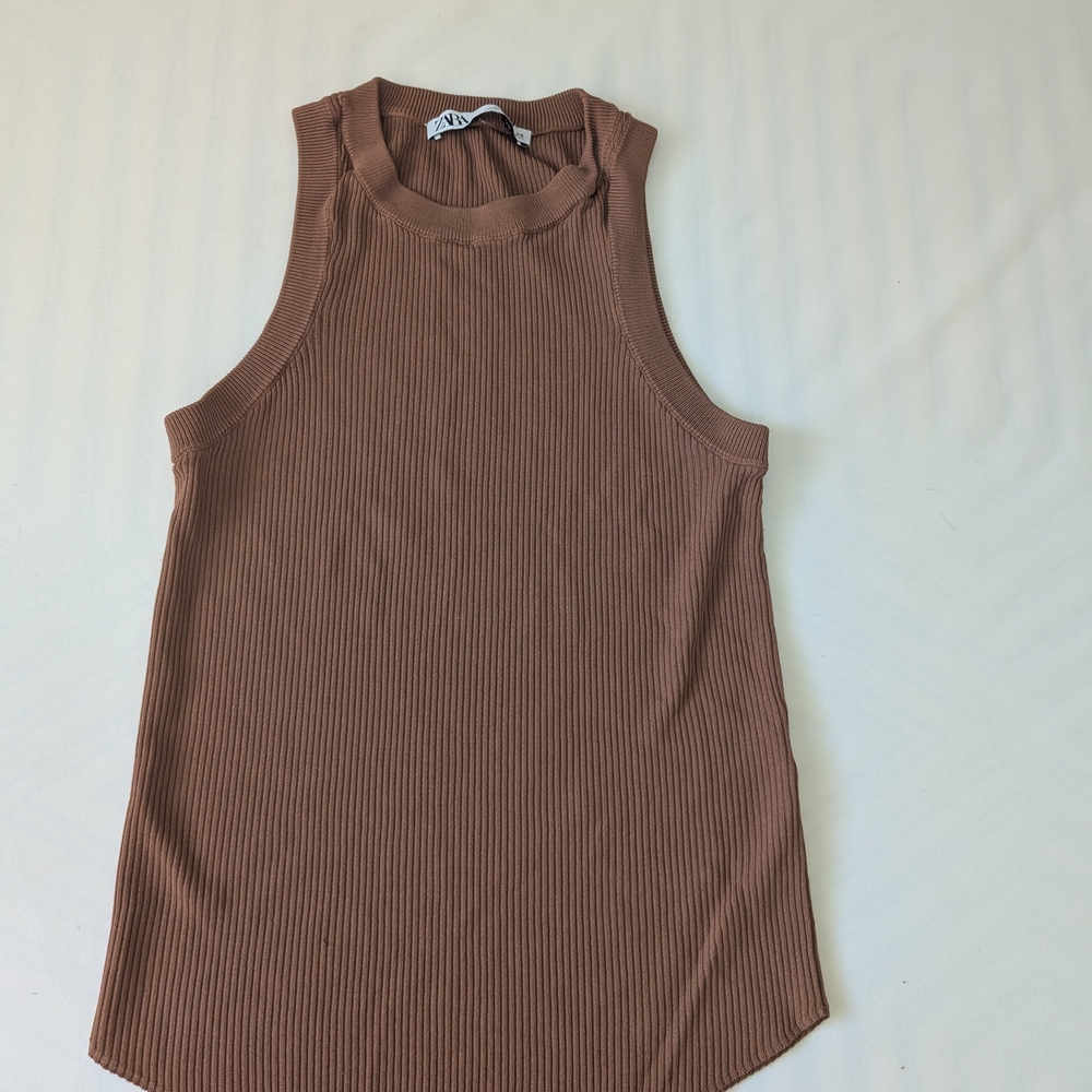 Zara Brown Tank Top